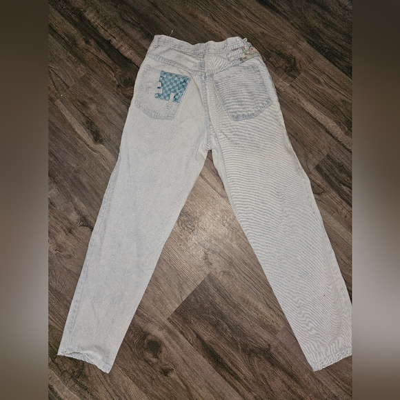Vintage 80s Everblue patchwork Jeans Size 9/10 - Picture 10 of 16